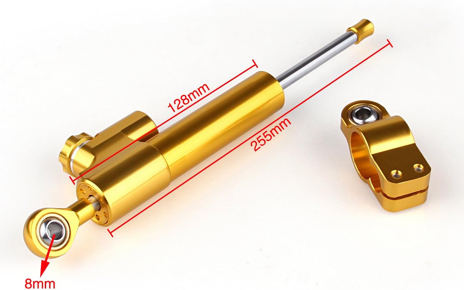 Areyourshop Motorcycle Steering Damper with Bracket Suport fits for YAMAHA YZF-R3 2015, YZF-R25 2014-2015
