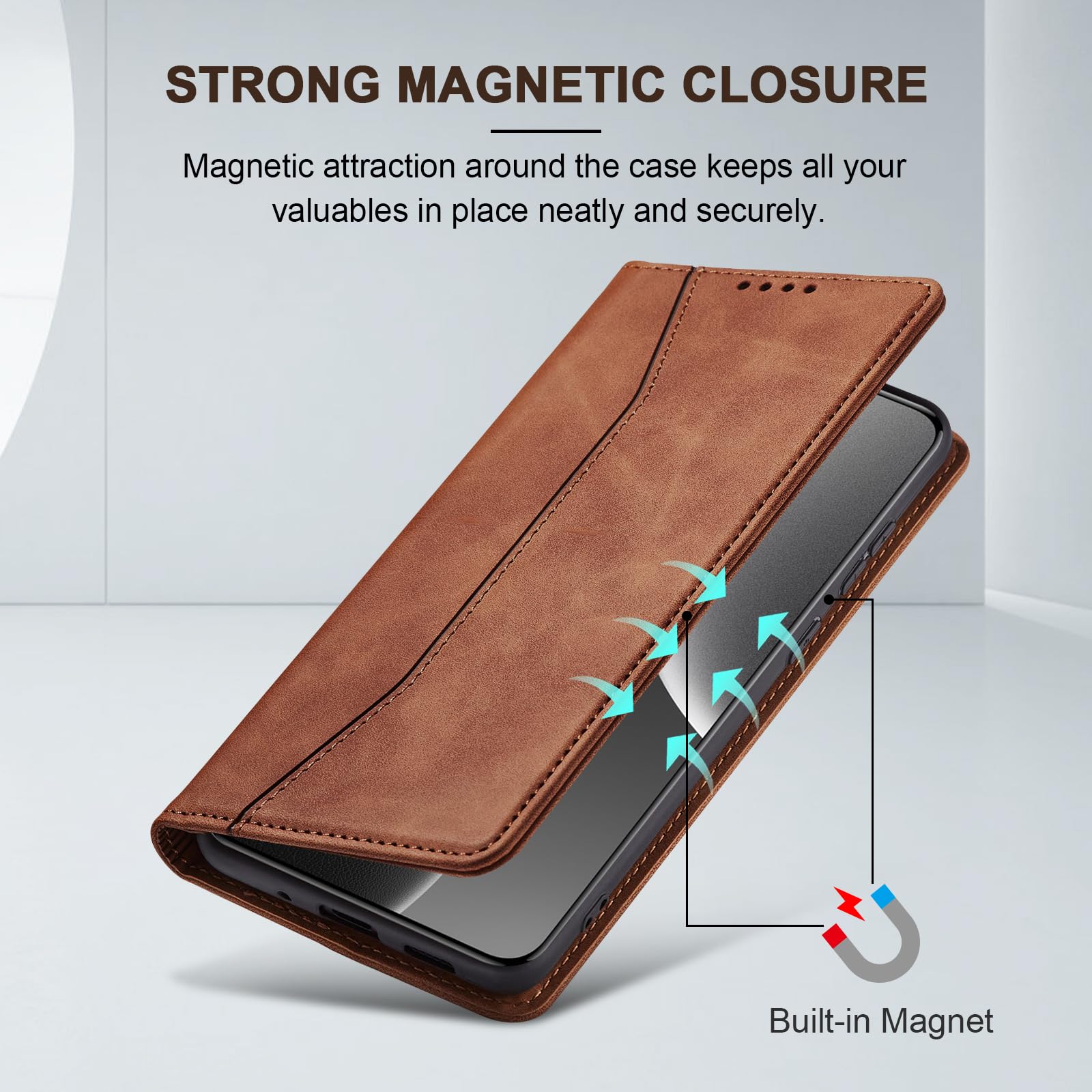 Cover Per Xiaomi 15 Ultra, Custodia Flip Pelle Portafoglio, Magnetica Libro Slot Schede Cover, Silicone TPU Bumper Wallet con Supporto Antiurto Case Per Xiaomi 15 Ultra Blu