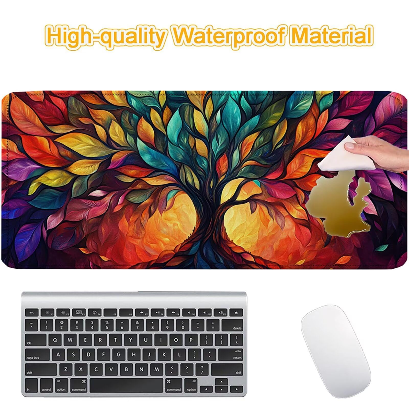 Tappetino Mouse 900x450mm | Superficie Ultra-Liscia, Albero 0-z624
