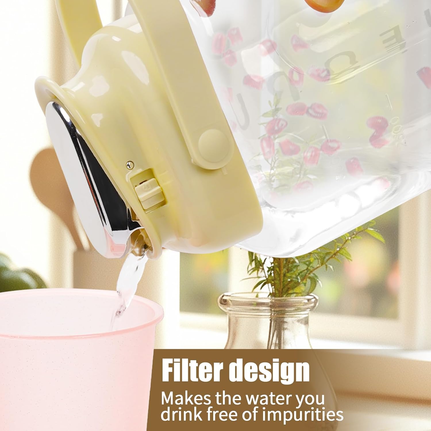 Small Drink Dispenser,Refrigerator Beverage Dispenser,0.9 Gallon Beverage and Juice Container, Refrigerator Bever Dispenser with Faucet. - Image 5