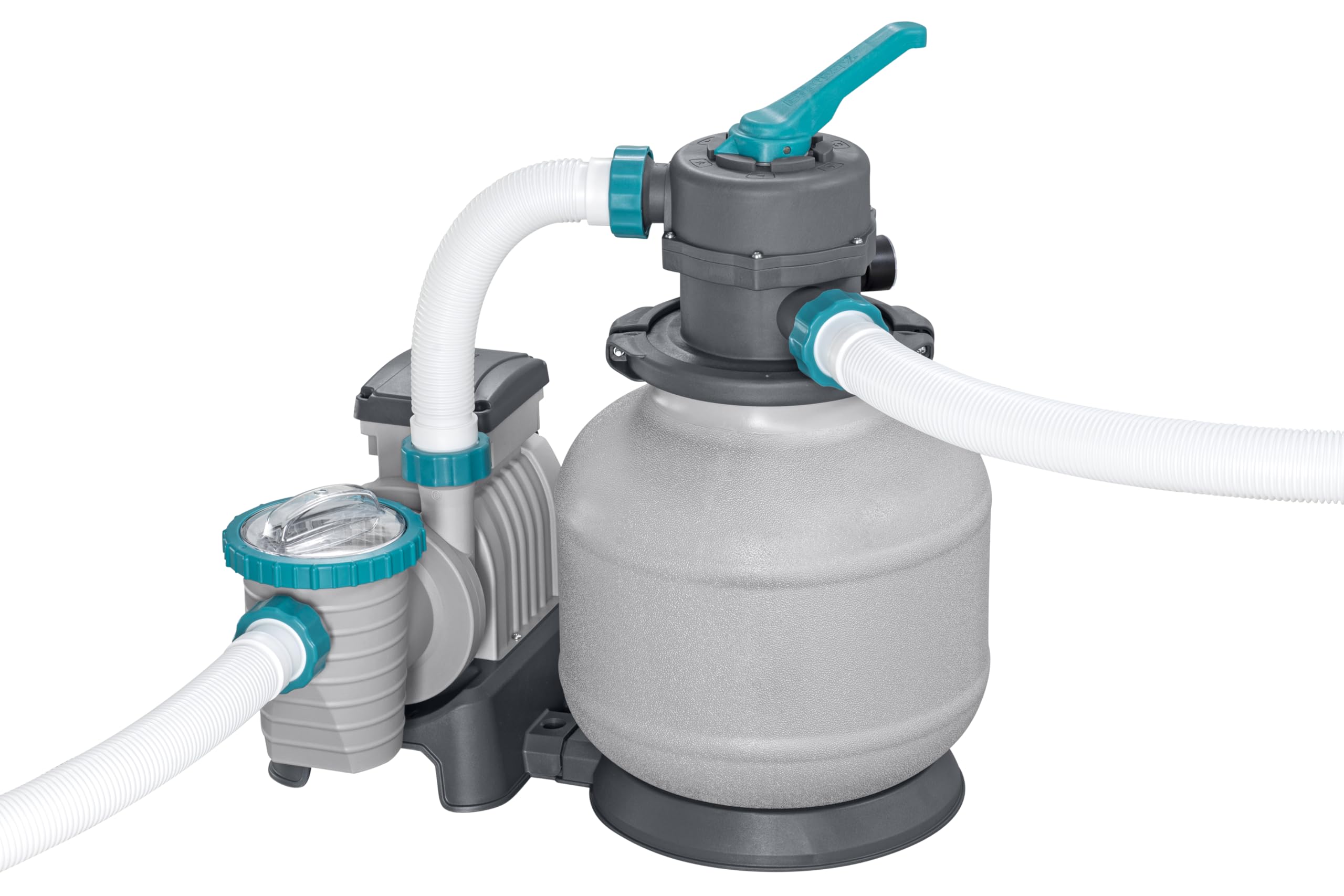Bestway Pompe de Filtration à Sable pour Piscine Hors Sol 8 327 L - 55,5 cm x 44 cm x 60 cm - Gris/Vert