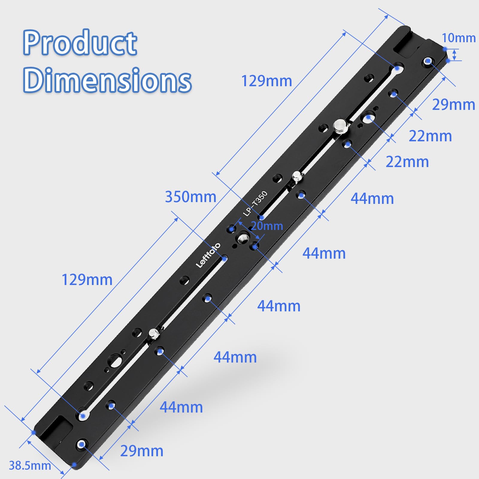 Amazon.com: LEFTFOTO 350mm Double Dovetail Slide Rail with Arca