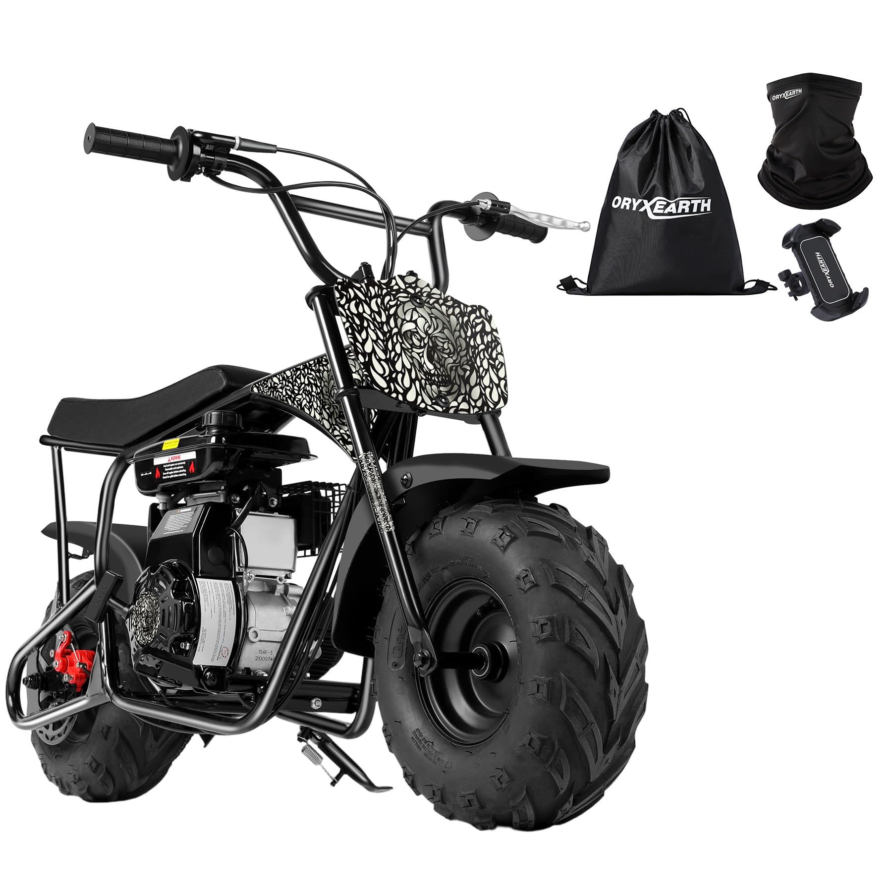BRM100 Mini Dirt Pit Bike 105cc 4-Stroke Off Road for Teens Adults 220 LBS