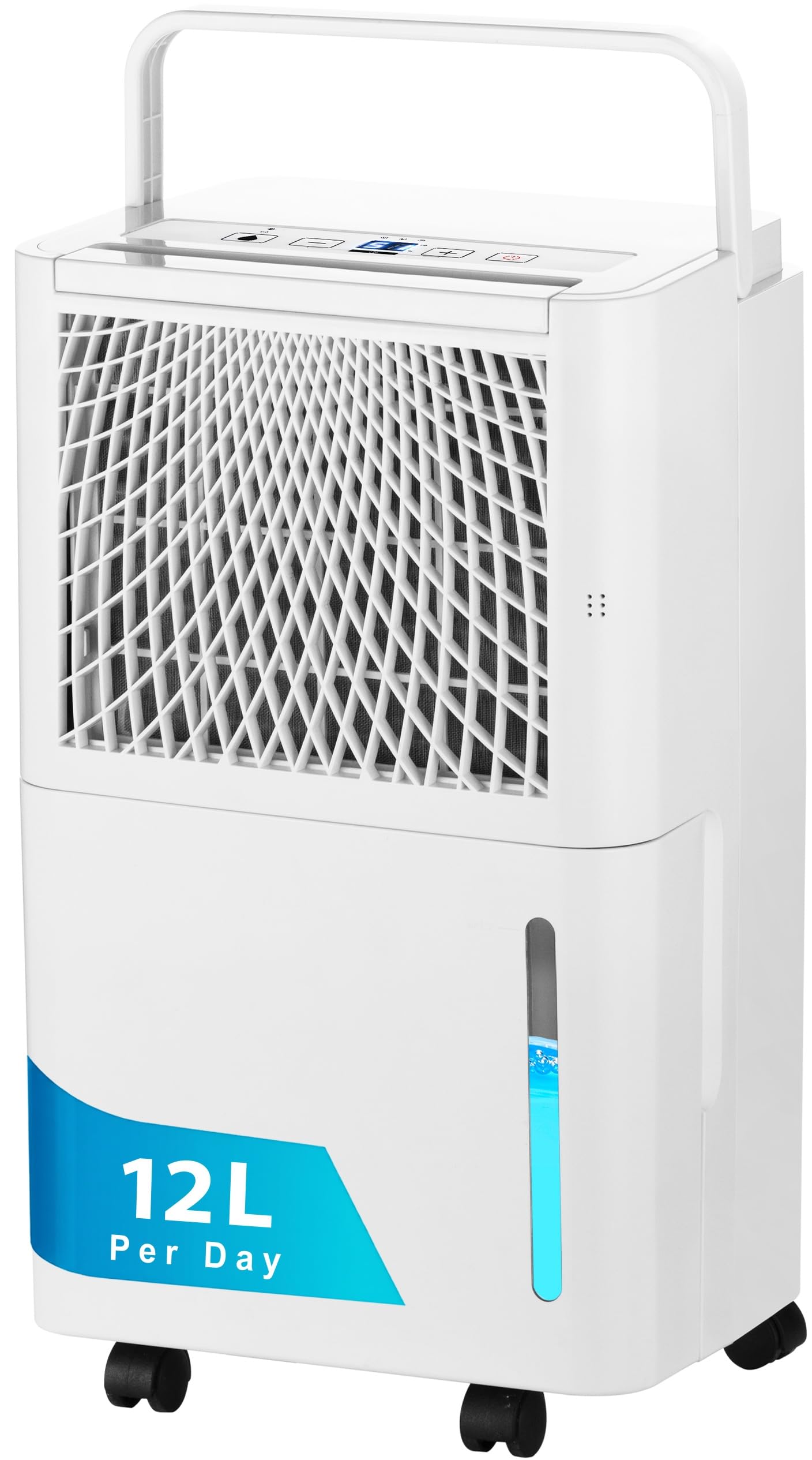 Nyxi 12L Per Day Dehumidifier, Digital Humidity Sensor, Powerful Laundry Drying, Auto-Off, 24hrs Timer, Continues Drainage, Removes Condensation, Humidity, Damp, Moisture, Ideal for Homes, Offices — image 1