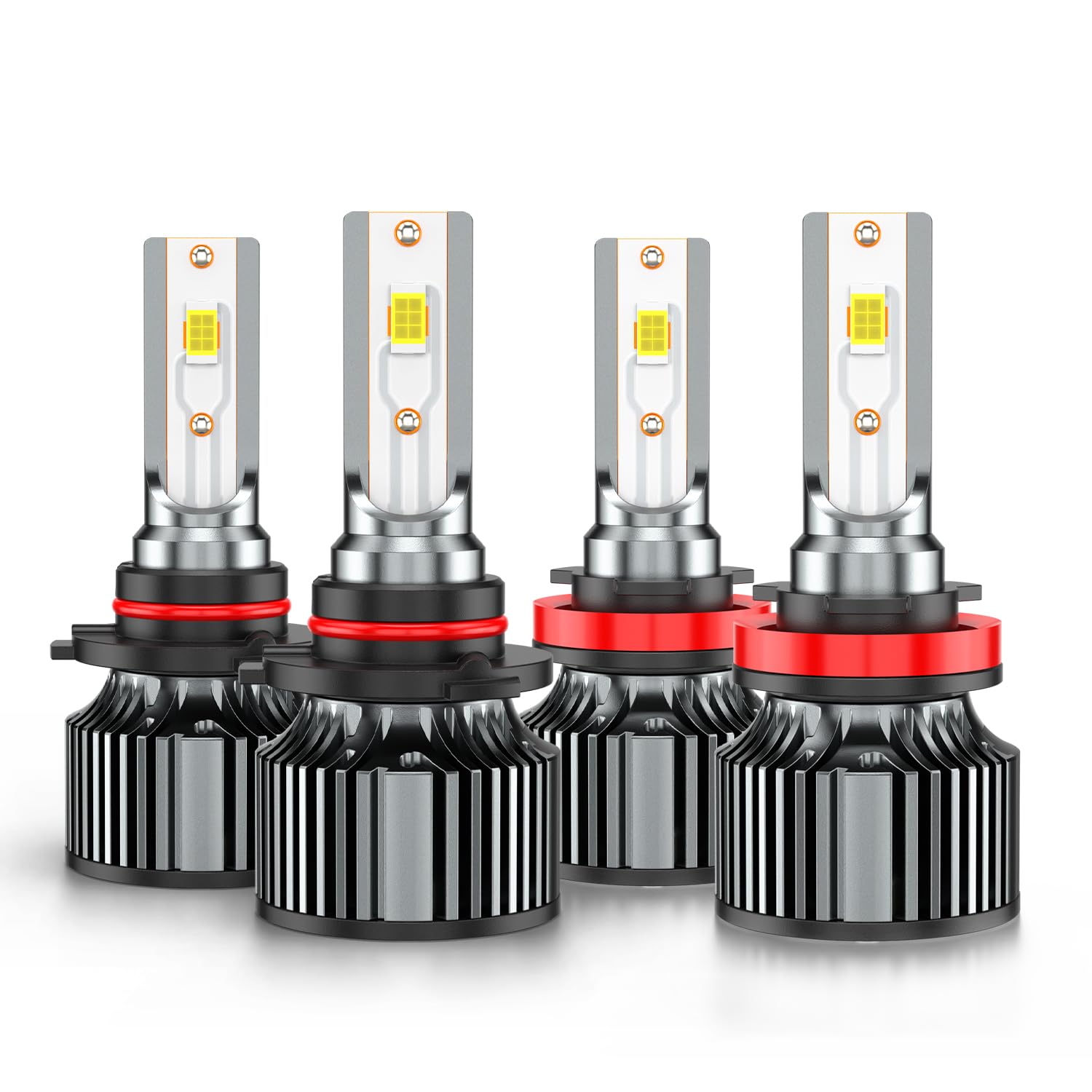 Photo 1 of AHXLRLS Compatible for Ford Edge High Low Beams 2007 2008 2009 2010 2015 2016 2017 2018 2019 2020 2021 2022, 6500K White Powersports Light Bulbs, Plug-n-Play, for Off-Road Use, Pack of 4