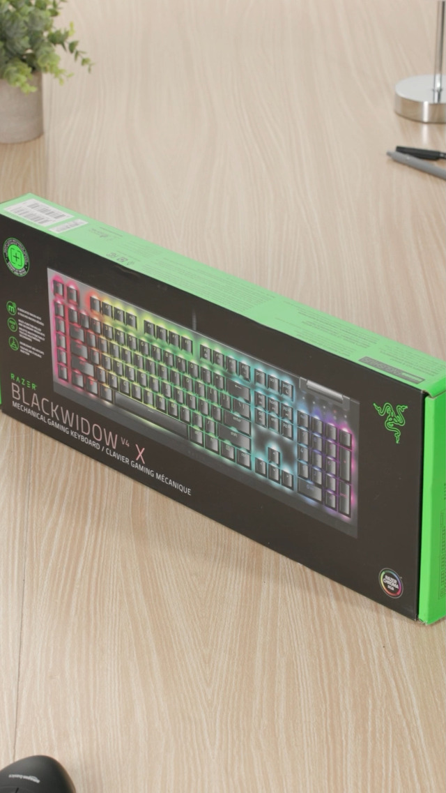 Razer BlackWidow V4 X Mechanical Gaming Keyboard: Green Switches