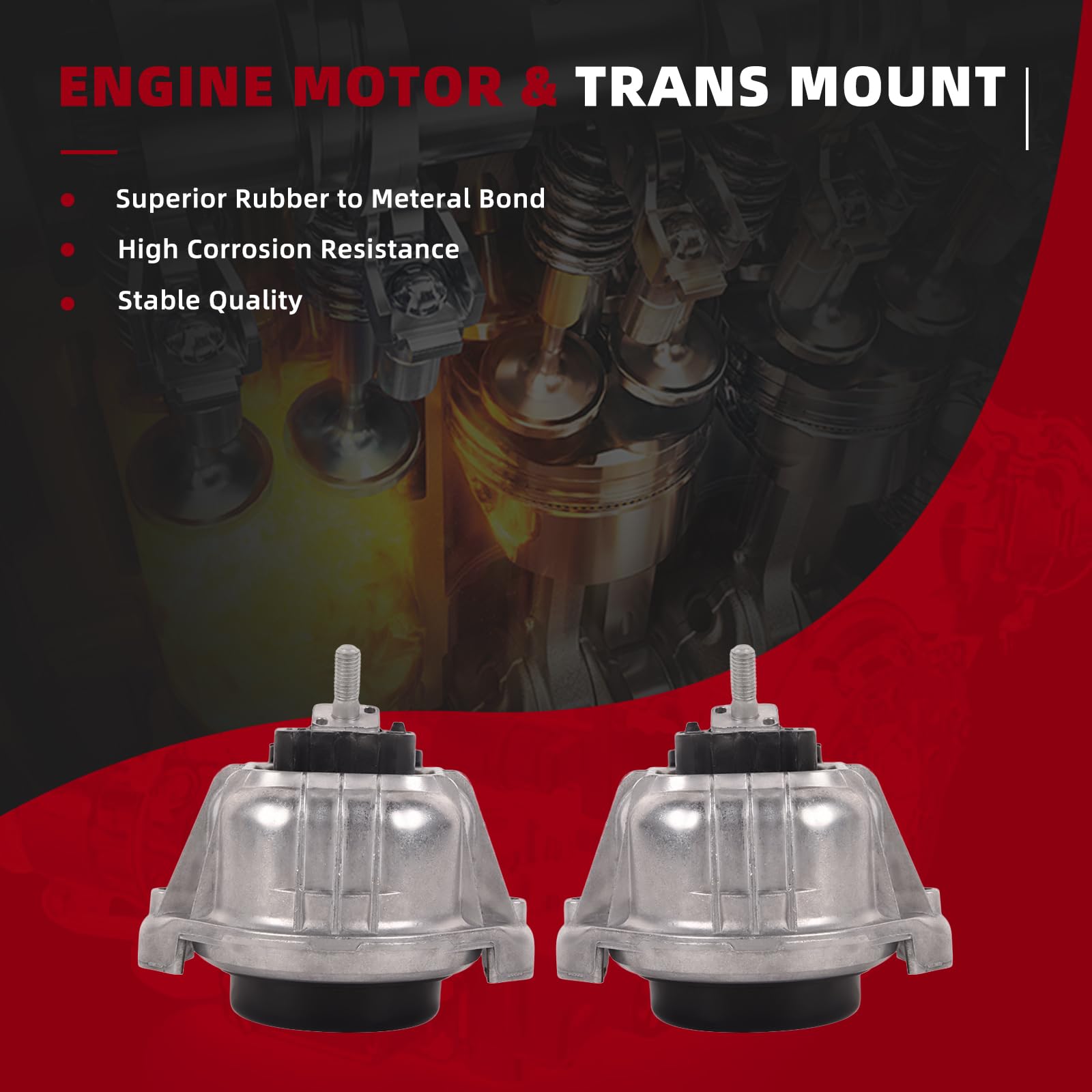 Amazon.com: TOPAZ 22116768852 22116768853 Engine Motor Mounts