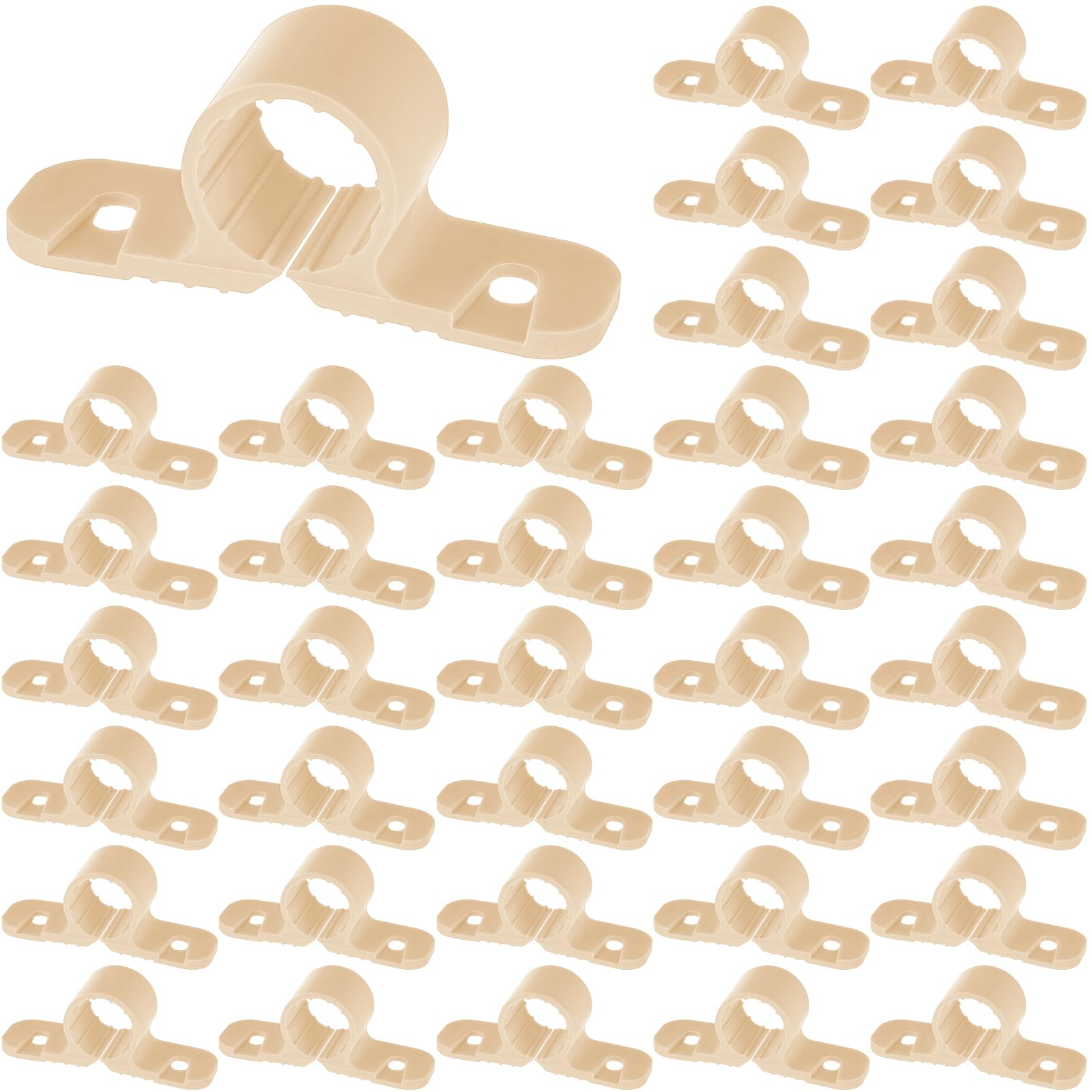 Briwooody 50 Pack 1/2 Inch Pex Pipe Clamps Pipe Supports Suspension Clamps