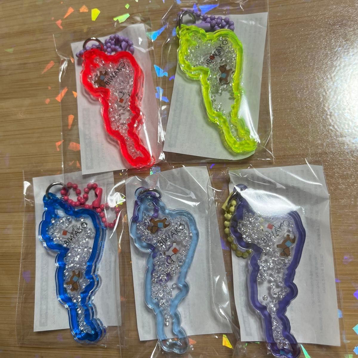 Amazon.co.jp: 琵琶湖キーホルダー 馬 5種セット コンプリート BIWAKO