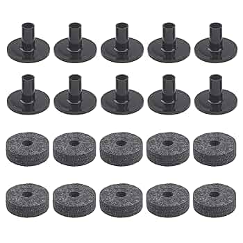 Durable Plastic Cymbal Sleeves For Set - 8 Pcs Long Black Accessories For Enhanced Sound Performance