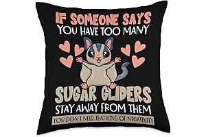 Sugar Glider Throw Pillow: The Perfect Cuddle Buddy