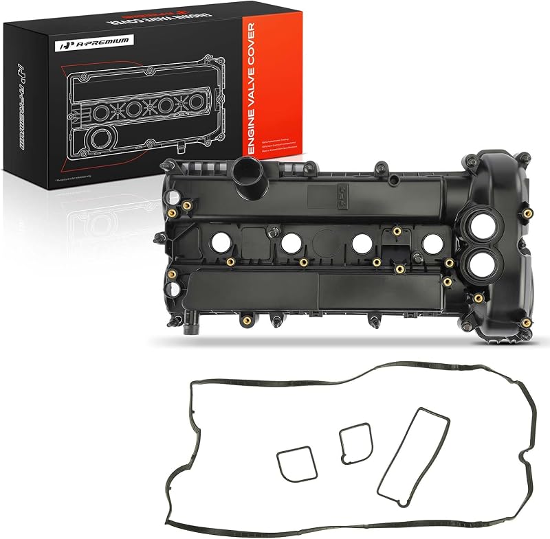 Tampa de válvulas do motor A-Premium com junta e parafusos para Land Rover LR2, Discovery Sport e Range Rover Evoque 2.0L – Kit
