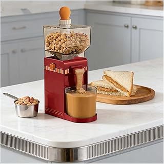 Electric Peanut Butter Maker Machine, 500ml Large-Capacity Nut Grinder for Almond/Cashew/Sesame, Non-Slip Base, Efficient Home Nut Butter Processor