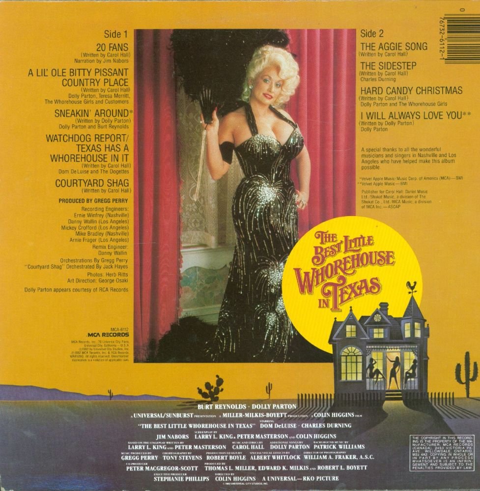 The Best Little Whorehouse In Texas - Music From The Original Motion Picture Soundtrack