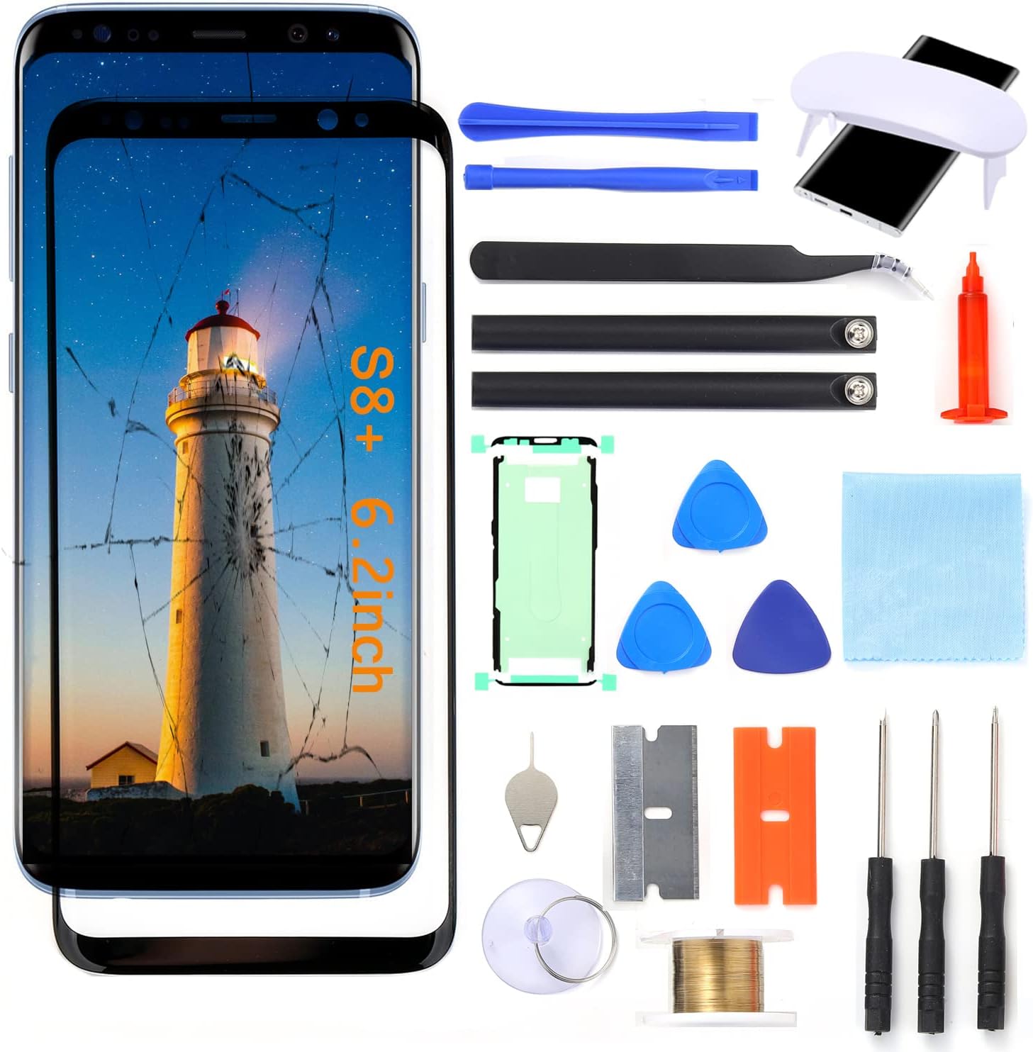 Samsung S8 Back Glass Original Repair Kit Galaxy S8 Front Glass
