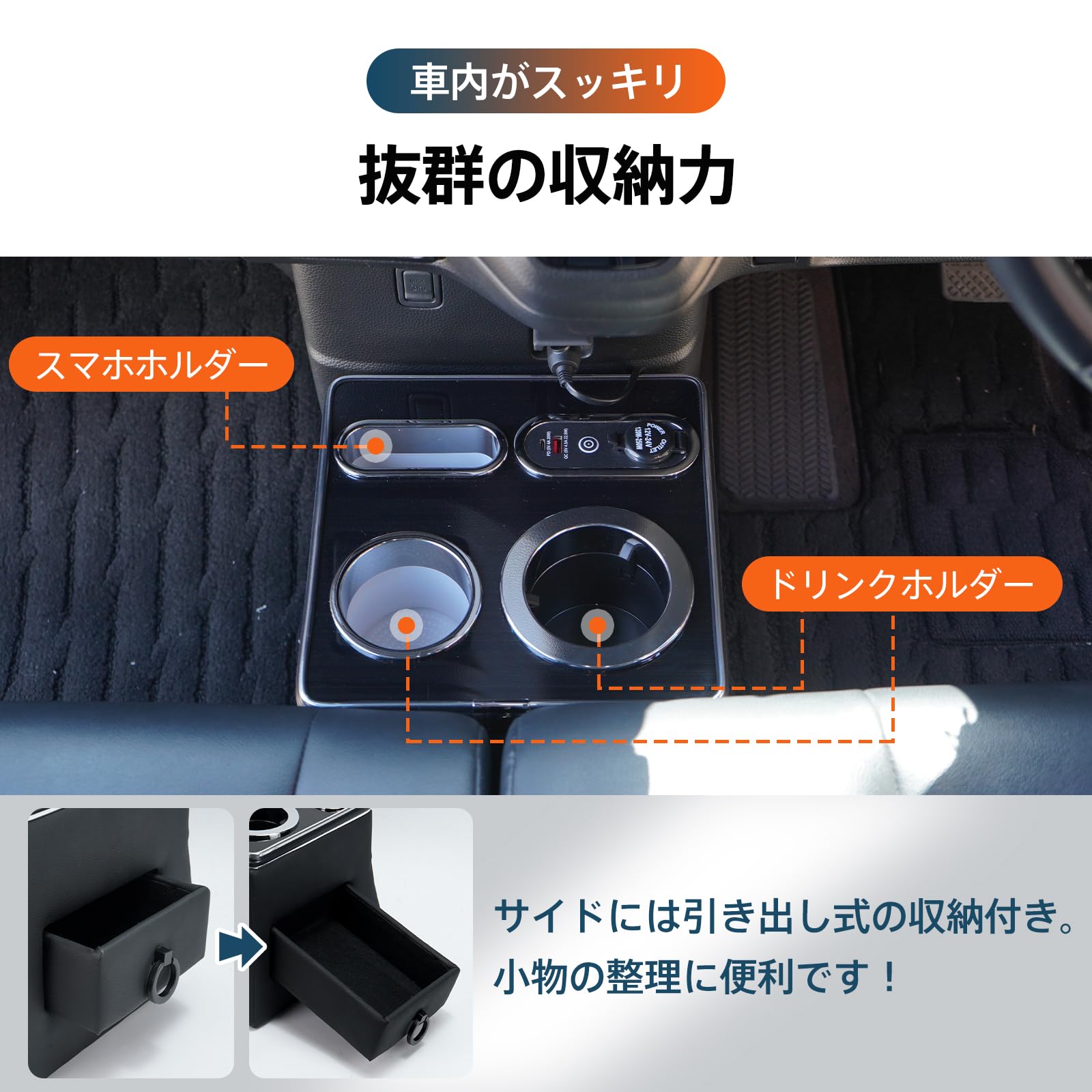 Amazon | kaitou コンソールボックス N-BOX カスタム JF3 JF4 JF5 JF6
