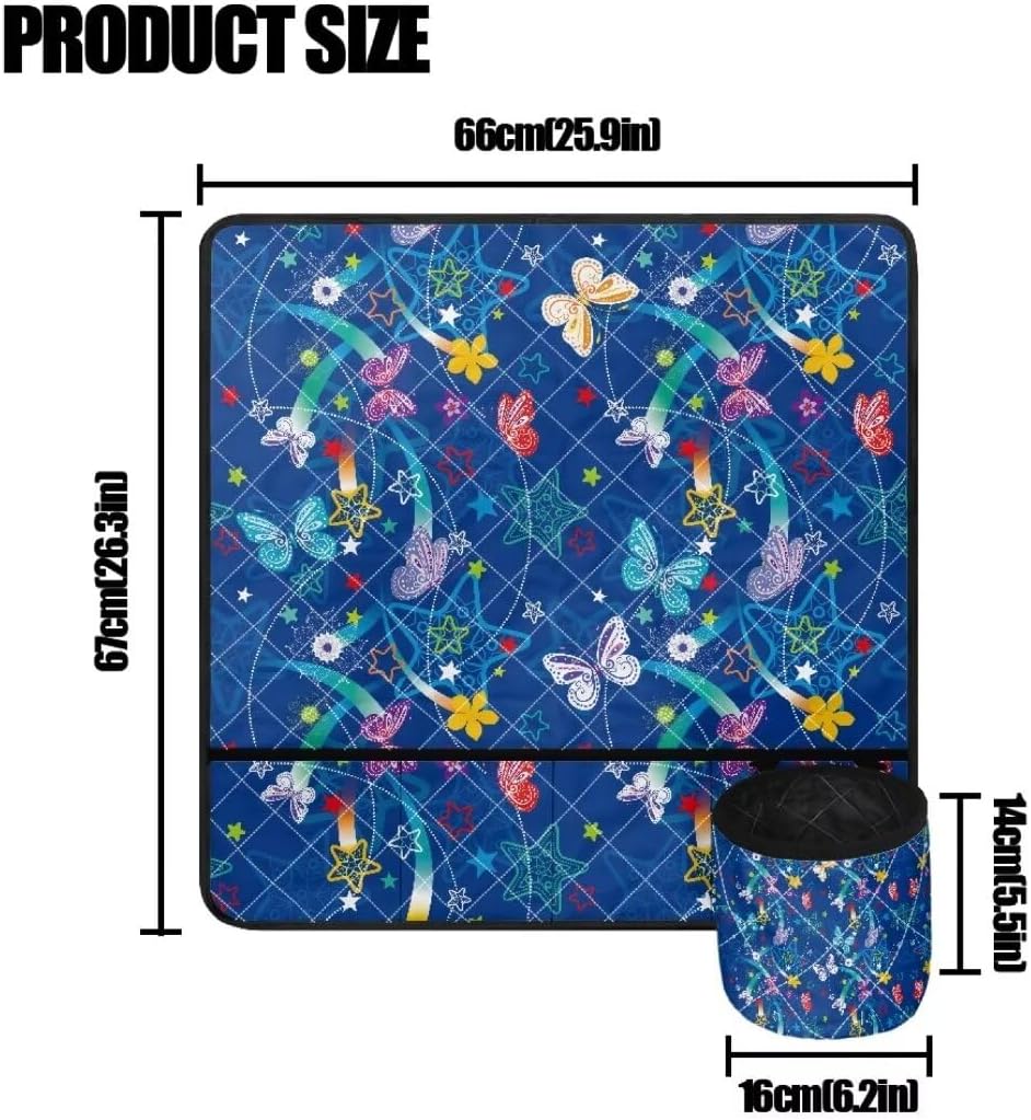 Sewing Machine Mat for Table, Anti-Dust, Butterfly Decor