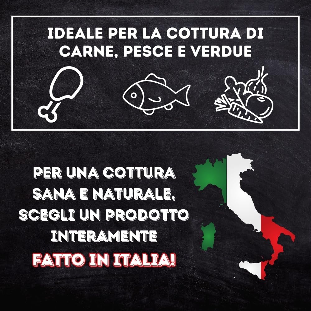 CUORE LAVICO - PIASTRA REFRATTARIA IN PIETRA LAVICA PER BARBECUE 39X30X2 CM CON SCANALATURA - COTTURA NATURALE MIGLIORE PIETRA OLLARE OTTIMA PER CARNE PESCE E VERDURE