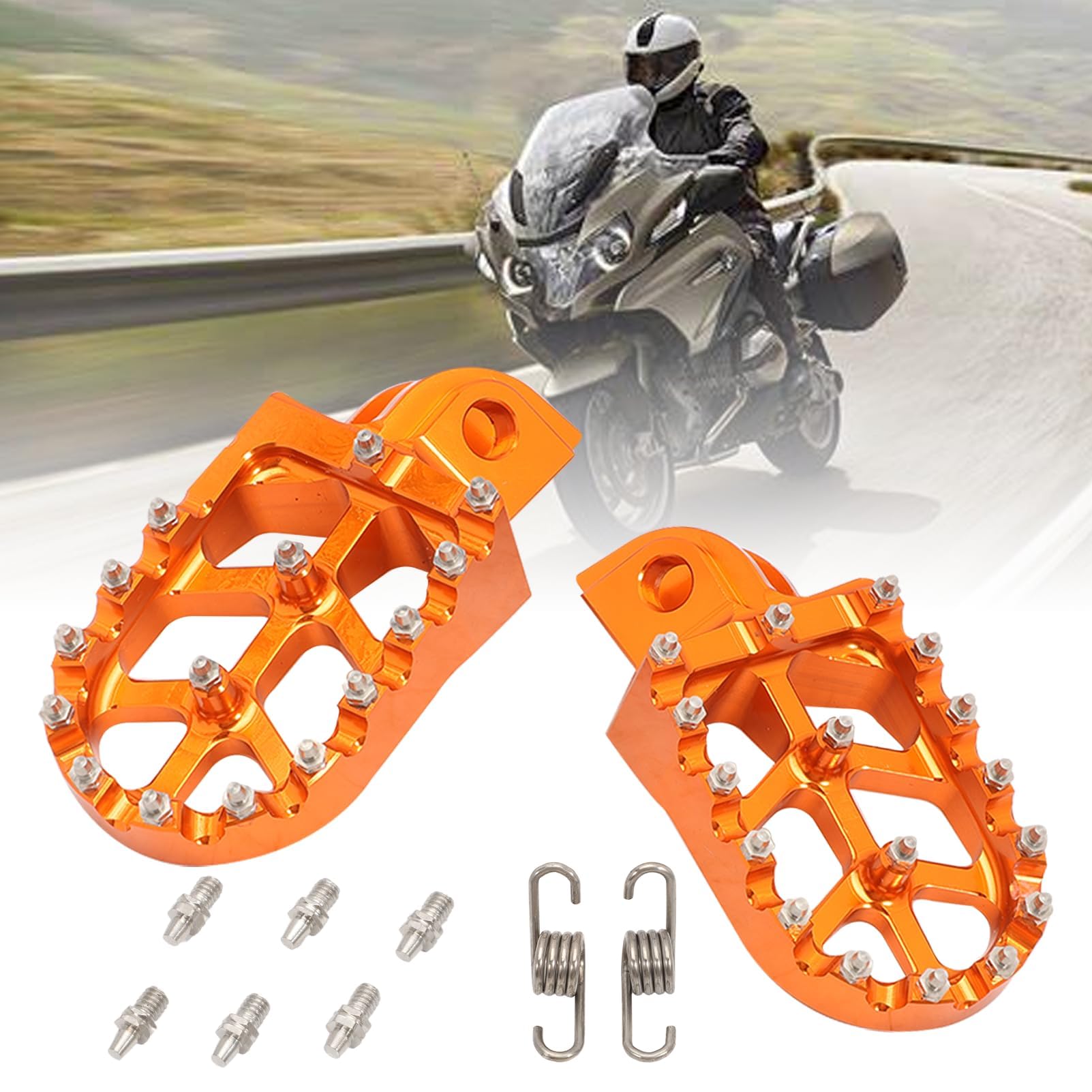 Poggiapiedi in alluminio per moto KTM SX-E EXC 2 pezzi