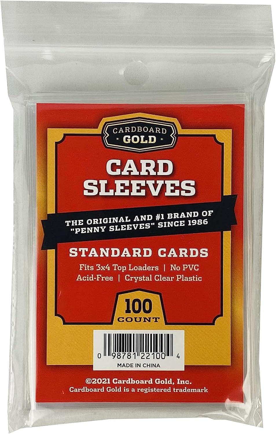 Cardboard Gold 1000 Penny Sleeves for Trading Cards Ultra Pro Clear Card Sleeves