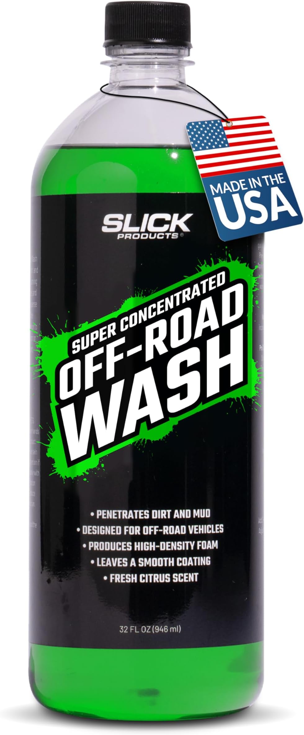 Total Off-Road Wash Super Concentrate โ Thick Foaming Car Wash Soap with Hybrid-Ceramic Formula for Dirt Bikes ATV UTV Trucks Jeeps and More โ Foam Cannon Ready โ 32 oz