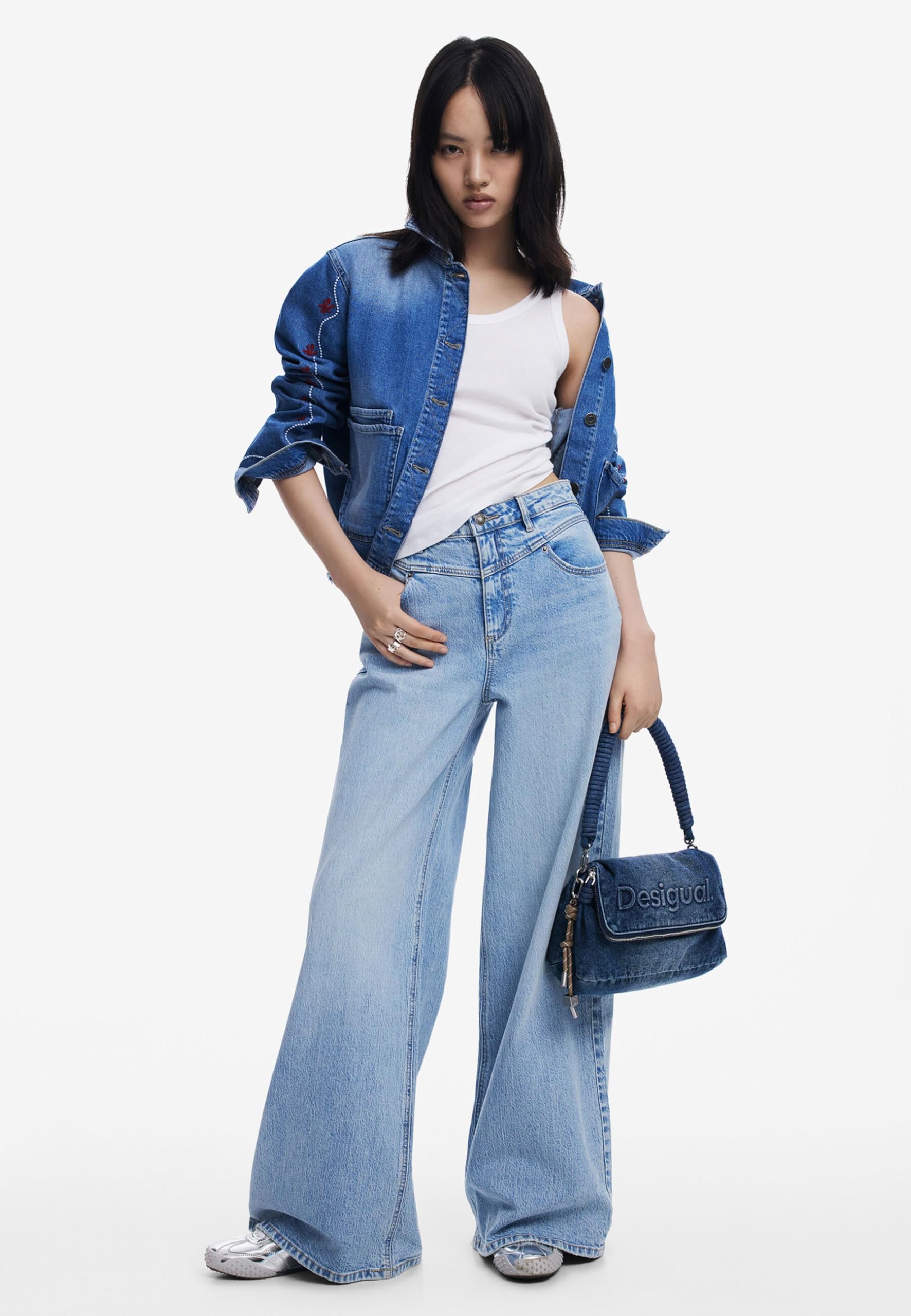 Desigual BAG_HALF LOGO, 5053 DENIM MEDIUM WASH, U