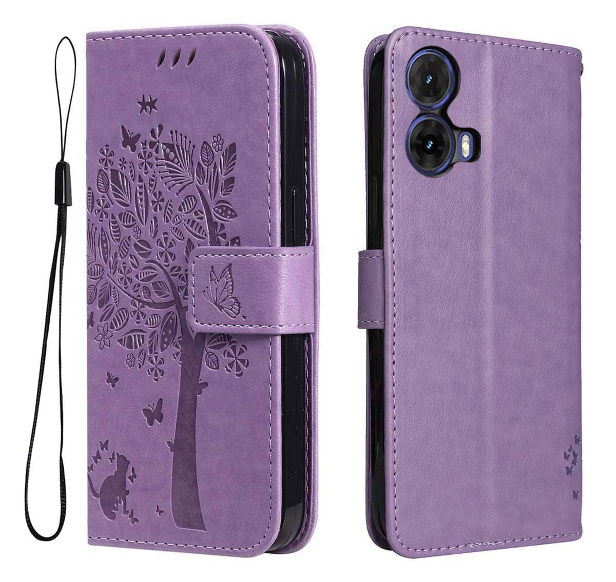 GOKEN Custodia Portafoglio Per Motorola Moto G85 5G – Pelle Sintetica, Slot Per Carte E Supporto Magnetico