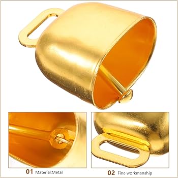 Amazon｜Vaguelly 20個放牧用属牛鈴 鋭い音色のカウベル