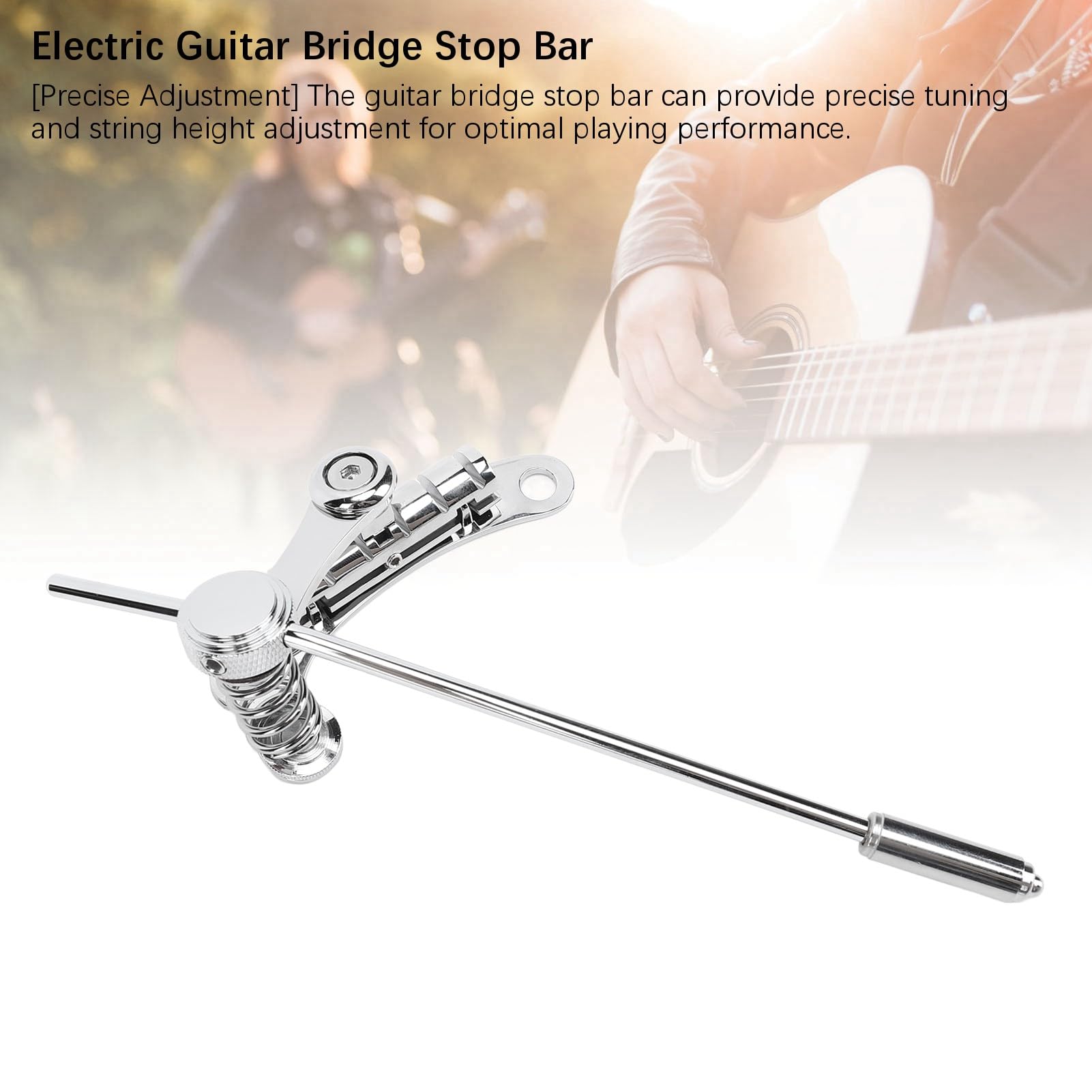 Guyker Tremolo, Cordiera a Ponte per Chitarra Elettrica per Chitarre SG TM85, Cromato, Parte di Ricambio Ideale, Accordatura Premium, Risonanza Migliorata