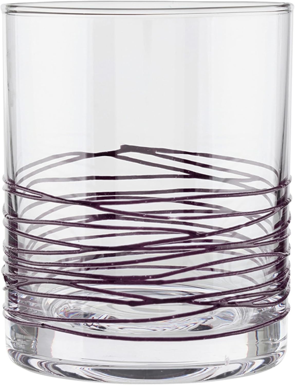 Double Old Fashioned Cocktail Glass with Spun Texture, 13-Ounce, Auvergne