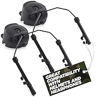 Vista 1 de Adaptador de riel ARC para auriculares tácticos – Compatible con Peltor Comtac II/III, Earmor M31/M32, Sordin – Se ajusta a cascos FAST, MICH, EXFIL