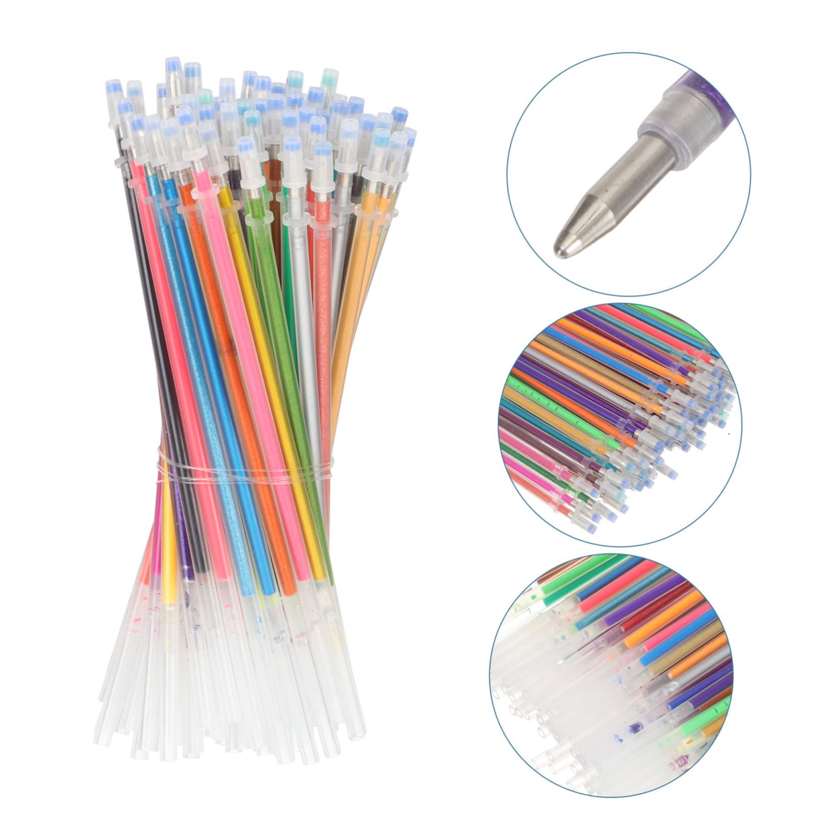 PLAFOPE 252 Pezzi set ricarica gel ricariche per penne a inchiostro gel ricariche per penne a sfera metalliche penne calligrafiche penne ufficio arredamento forniture per studenti penna