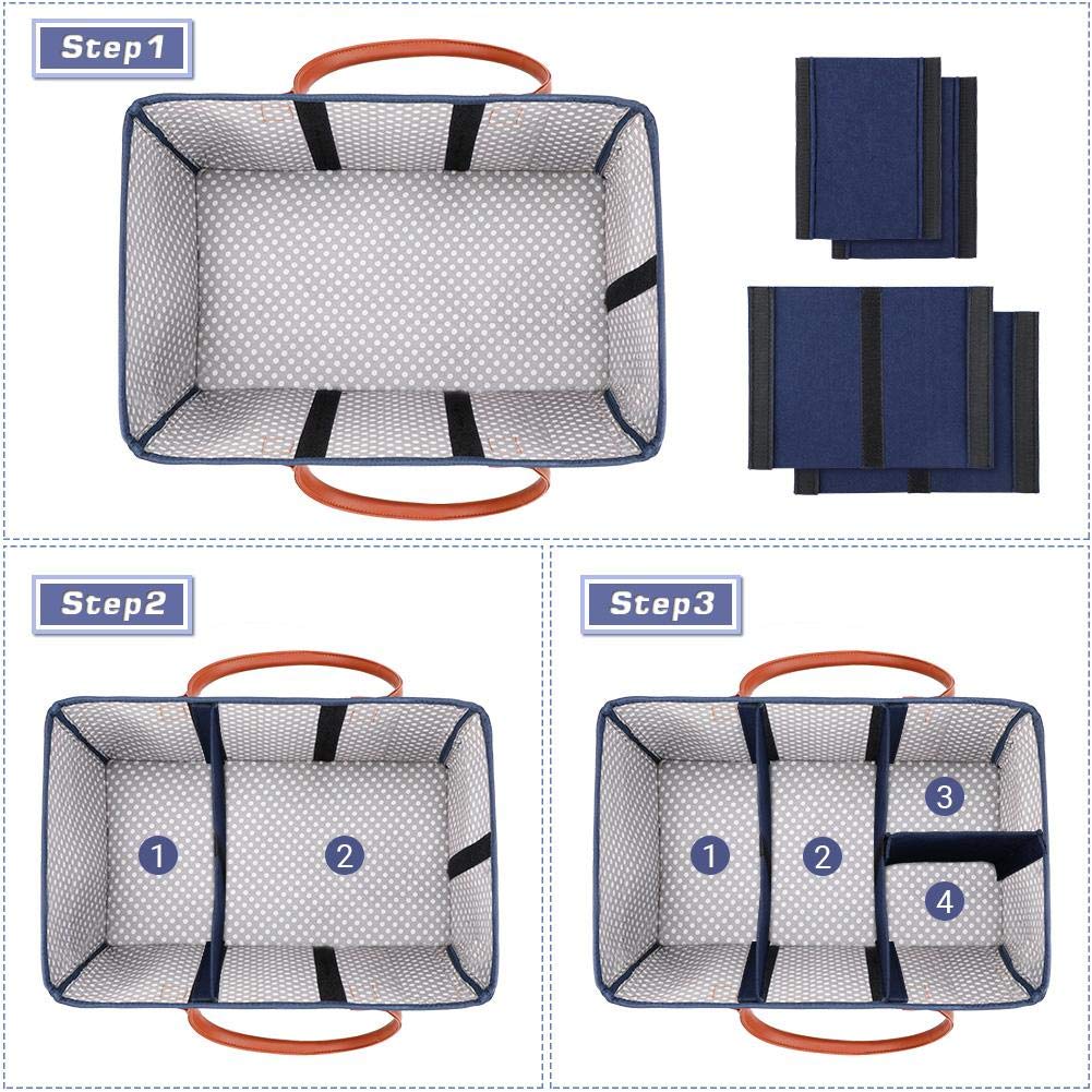 Borsa per salviettine borsa per pannolini portatile con scomparti intercambiabili borsa per fasciatoio design multifunzionale per bambini adulti adatto a scuola materna e uso quoti