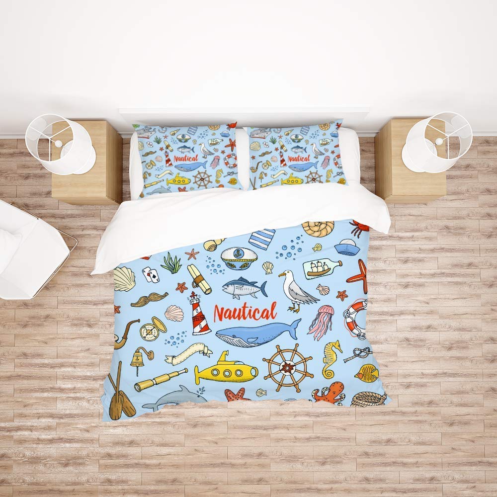 Parure de lit 3 pièces King en polyester doux pour stopper les réveils nocturnes