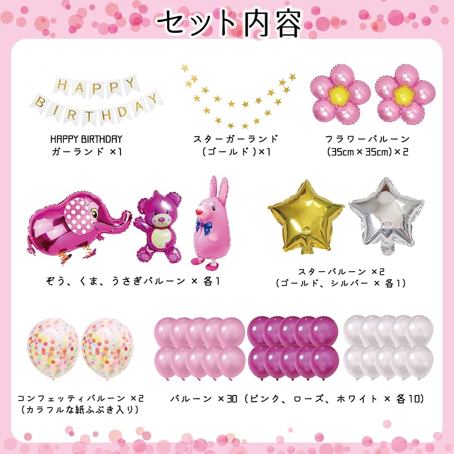 フラワー 誕生日 ガーランド コンフェッティ バルーン 誕生日 飾り付け 花 デイジー 女の子 バルーン バースデー