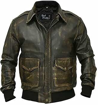 A2 Aviator Flying Pilot WWII Flight Aviator Bomber Jacket in