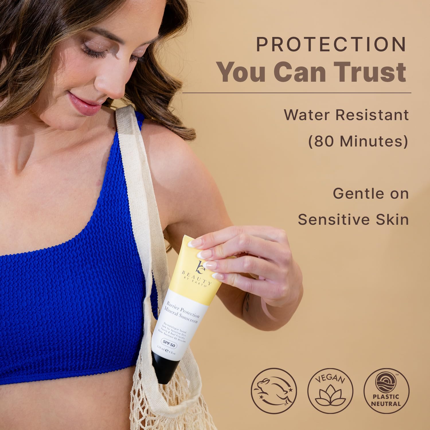 Mineral Sunscreen for Body SPF 50 – Reef Friendly Broad Spectrum Zinc Oxide, Made in USA with Organic & Natural Ingredients, Water Resistant 80 Min, Non Toxic Baby Sunblock for Kids, No White Cast - 4
