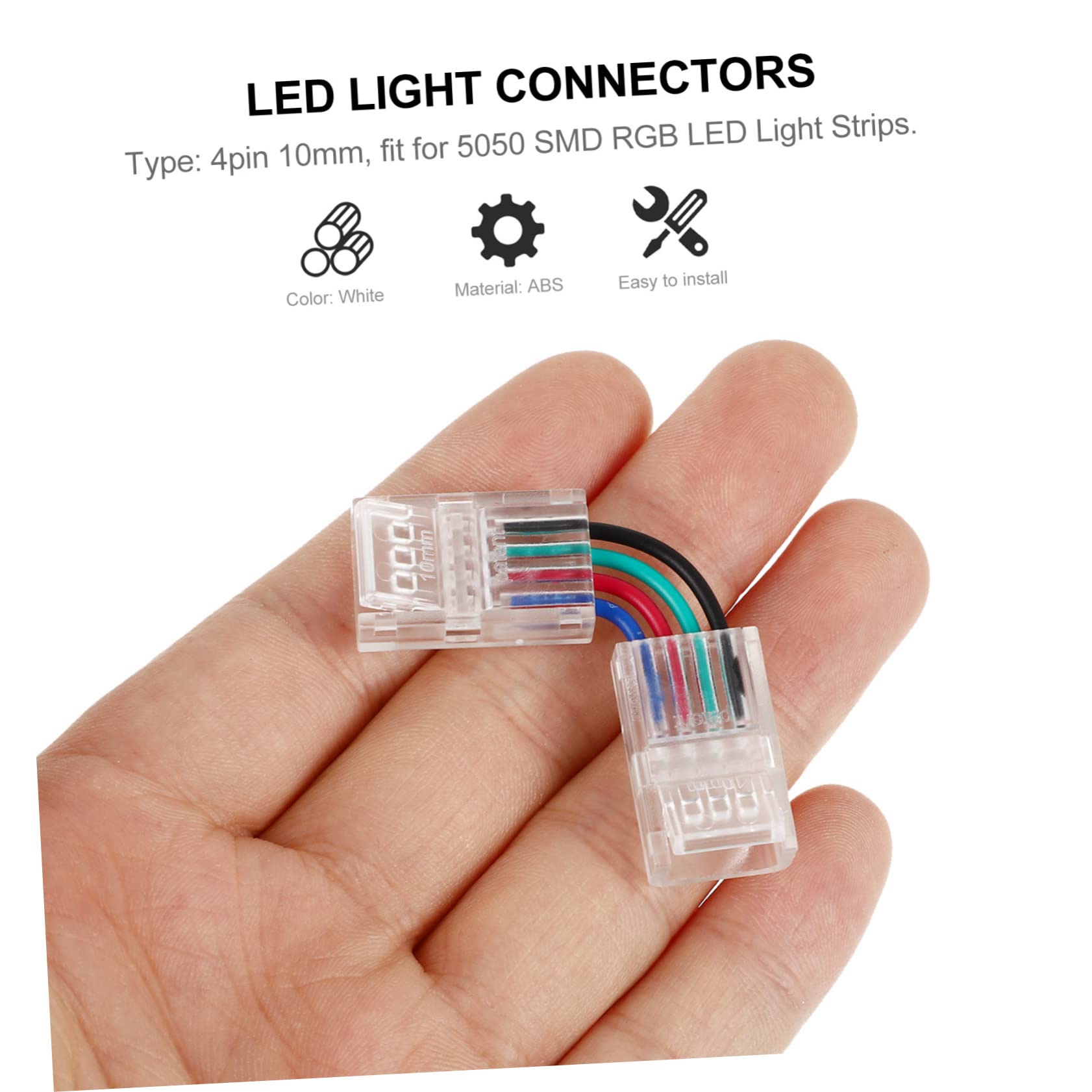 Amosfun 3sets Streifen Licht Adapter Streifen Lichter Anschlüsse Für Verwenden 10 Stücke * 3