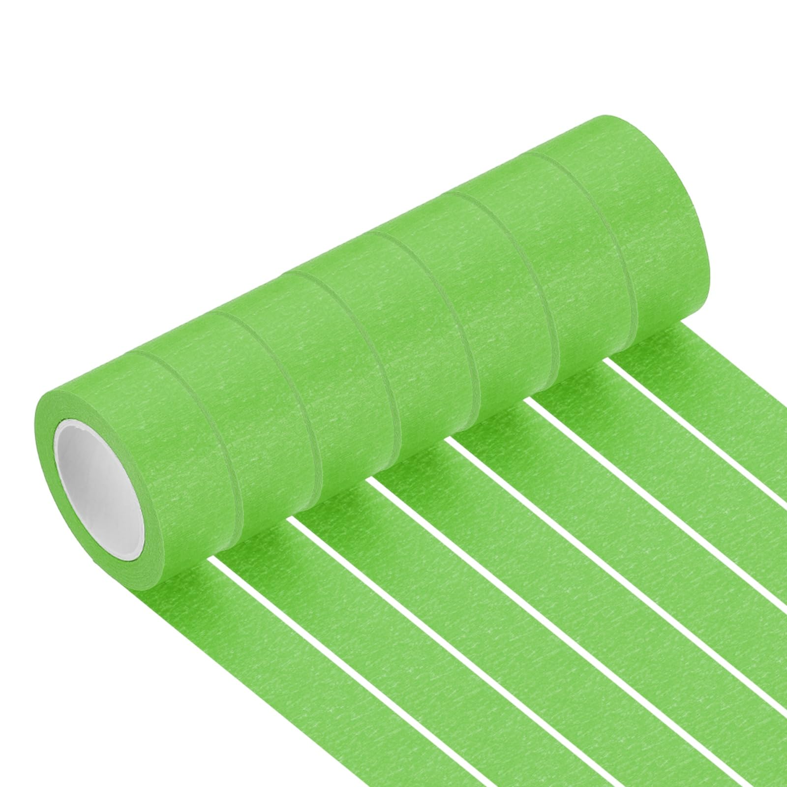 PATIKIL Light Green Masking Tape 1 Inch x 14 Yards, 7 Rolls Color Code Labeling Painters Tape for Arts Crafts Wall Painting Science Lab Organizing