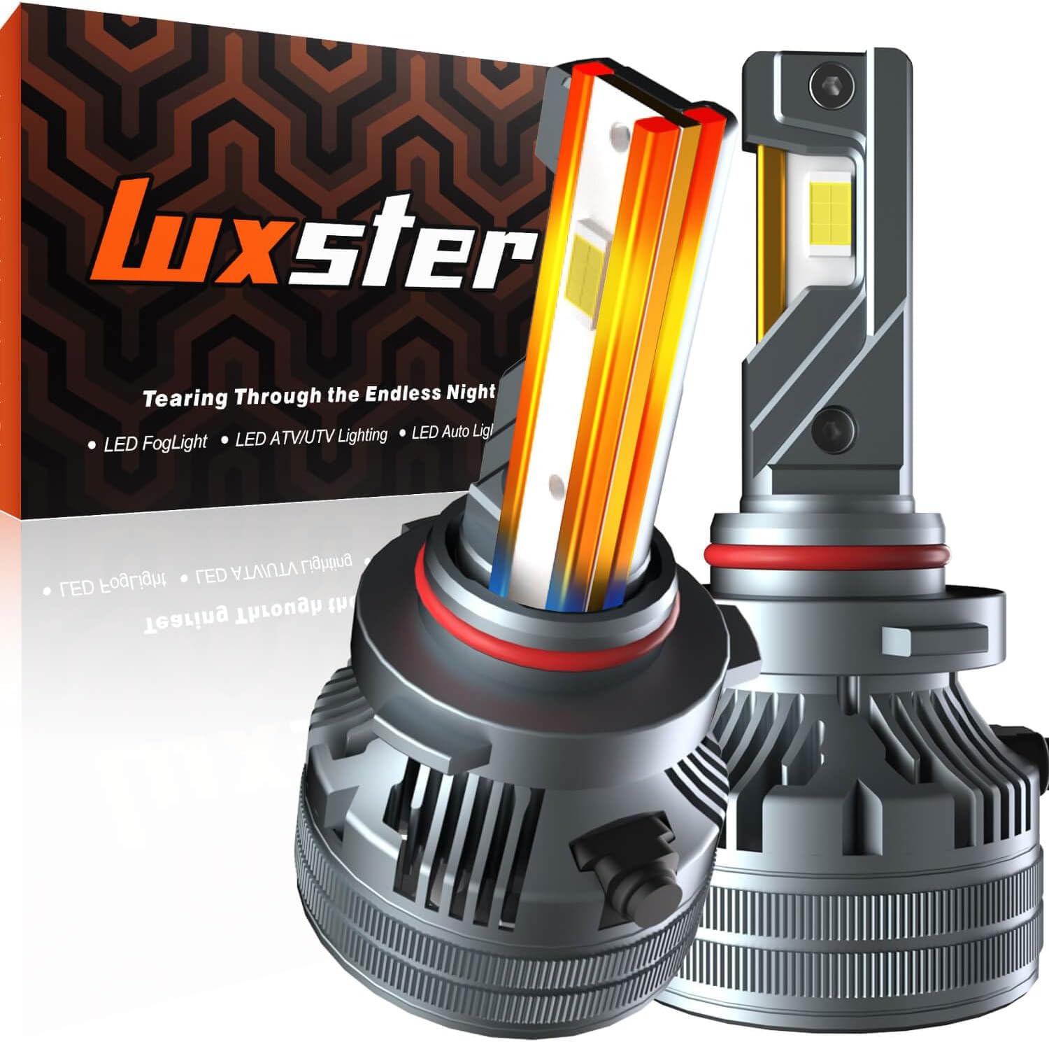 Punisher 9012 LED Bulbs, 40000LM Ultra Bright, IP68, HIR2 6000K
