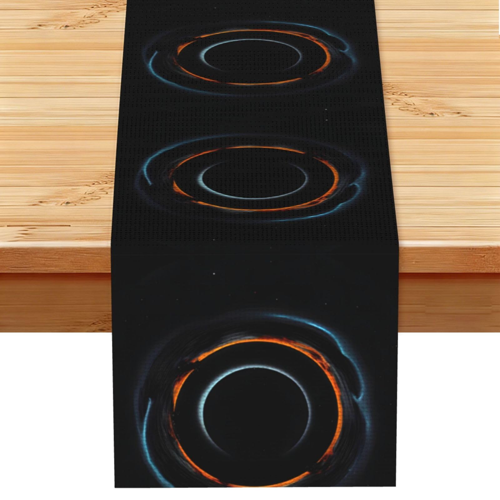 Mysterious Cosmic Black Holes Table Runner 13x72 Inch Dining Decor