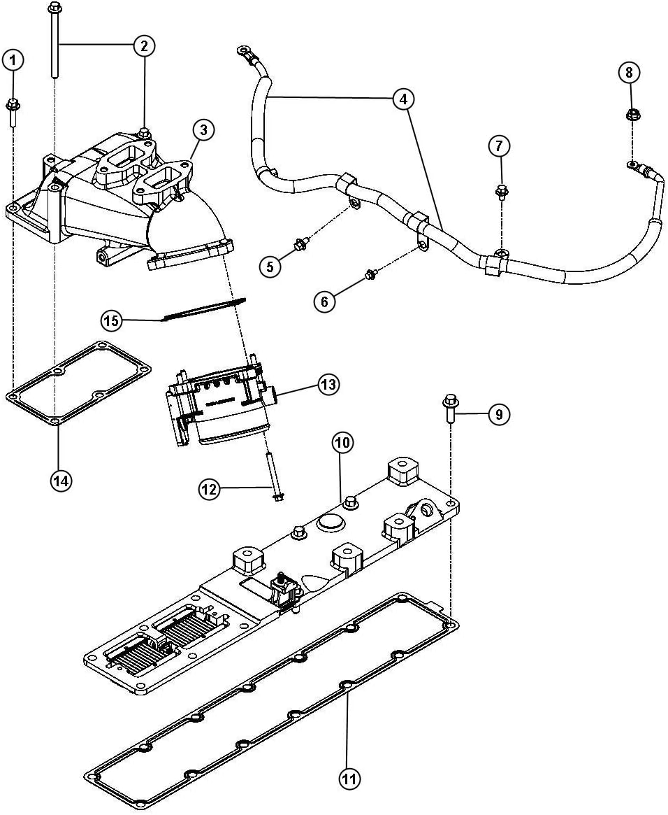 Mopar 6801 1574AA, Fuel Injection Plenum Gasket