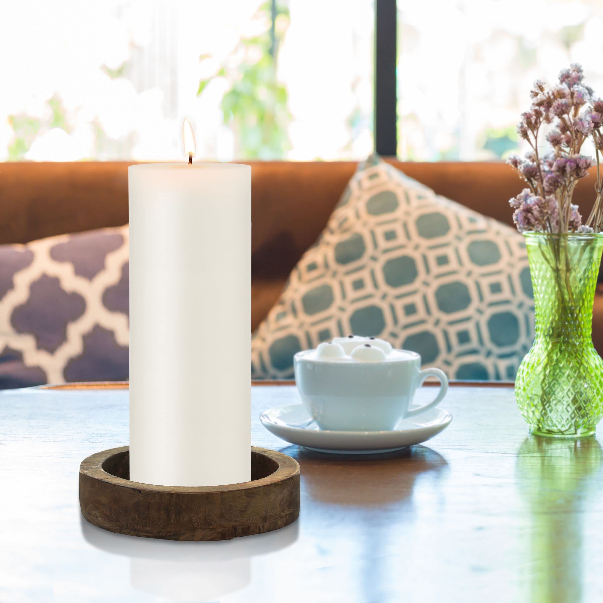 Amazon.co.jp: Stonebriar 3 x 8インチ 110時間燃焼 無香ワックス