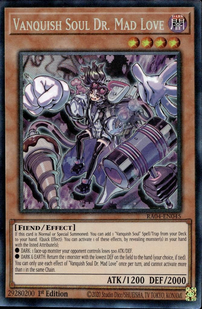 Vanquish Soul Dr. Mad Love (CR) - RA04-EN045 - Collector's Rare - 1st Edition