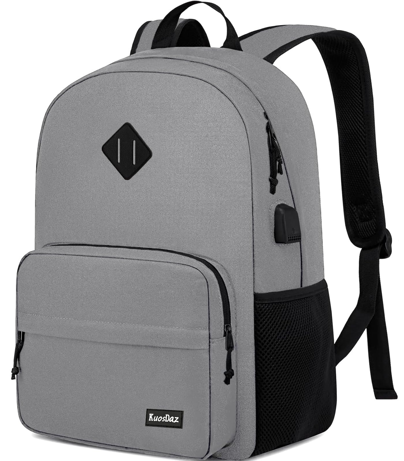 Backpack for School Teens Boys Girls, Lightweight Casual Backpacks for Men and Women, Classic Basic Water Resistant Casual Daypack, 15.6 Inch Laptop