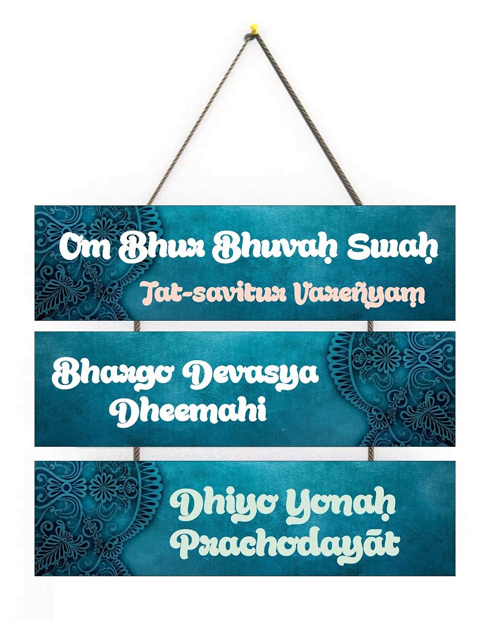 Crafts World Wooden Home Decorative Wall Hanging | Printed Designer Wall Hanging | Home Decor | Wall Hanging For Living Room (Good Vibes Blue) (B09HHR2JTL) Amazon Price History, Amazon Price Tracker