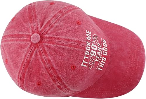Miniatura 4 de It Took Me 90 Years to Look This Good Hat para mujeres y hombres, divertida gorra de béisbol con bordado de ajuste 90