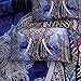 NTBED Bohemian Elephant Comforter Set Queen 3-Pieces Microfiber Exotic Printed Bedding Boho Mandala Printed Quilt Sets, Multi