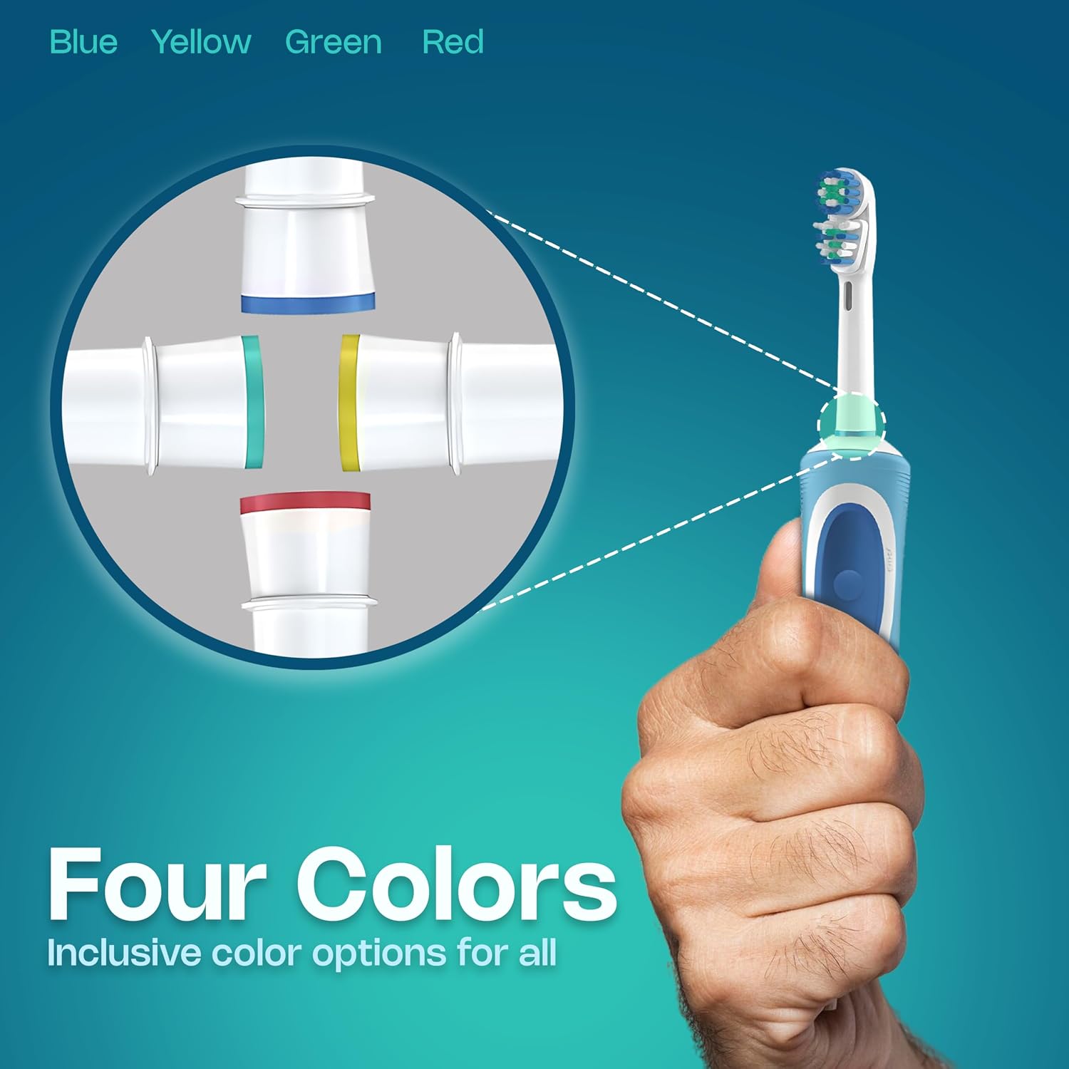 NorthFolks 8 Pack Dual Clean Replacement Toothbrush Heads Compatible with Oral-B Electric Toothbrush Handles, Soft Bristle Brush Heads for Pro 500 1000 1500 3000 5000 image 2