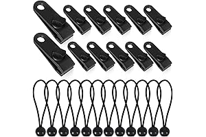 24 PCS Adjustable Heavy Duty Lock Grip Tarp Clips